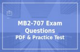 Latest MB2-707 braindumps - PDF Questions | Free demo!