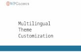 WordPress - Multilingual Theme Customization