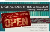 Digital identities & citizenship: Leading in the Open