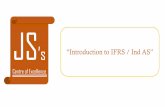 IFRS IS FUTURE OF ACCOUNTING IN INDIA. LEARN IND AS / IFRS THROUGH JS's COE.