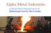 Find the best manufacturer of aluminium gravity die casting