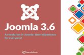 Joomla 3.6 - The revolution in Joomla User Experience