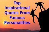 Top Best Inspirational Quotes From Famous Personalities