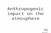 Anthropogenic impact on the