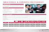 Ramada Hotel Dubai Meeting & Events Fact Sheet