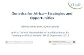 Genetics for Africa—Strategies and opportunities
