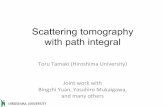 Scattering tomography with path integral