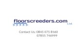 Floor Screeding Contractors in Norfolk, Suffolk and Bedfordshire
