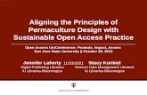 Aligning the Principles of Permaculture Design with Sustainable Open Access Practice