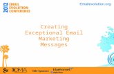 2. Creative: Creating Exceptional Email Marketing Messages: Part 1