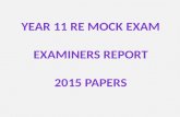 Year 11   mock exam examiners report presentation