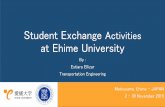 Student Exchange Activities at Ehime University