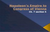 7.5 napoleon’s empire to congress of vienna