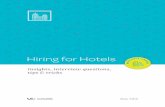 Hiring Advice for the Hotel Industry
