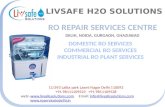 Livsafe h2o solutions-kent/eurekaforbes/aquafresh/zerob ro repair service center