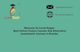 Alternative Investments Courses in India | Careertopper