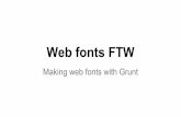 Web fonts FTW