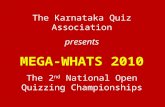 Mega whats 2010 questions final