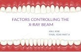 Factors controlling the beam of x-ray