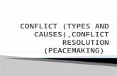 Conflict (types and causes),conflict resolution