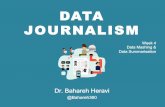 Data Journalism - Data Mashing and Summarisation