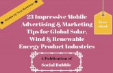 23 impressive mobile advertising & marketing tips for global solar, wind & renewable energy product industries