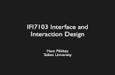 IFI7103 Interface and Interaction Design