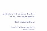 Applications of Engineered Bamboo as a Construction Material