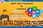 SMO Training in Ambala ! Batra Computer Centre