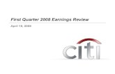 citigroup April 18, 2008 - First Quarter