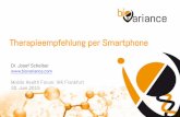 Mobile Health Forum Frankfurt - Therapieempfehlung per Smartphone
