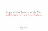 Beyond software evolution: Software environmentalism