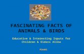 Fascinating facts of animals & birds