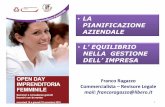 Open Day Imprenditoria femminile - La pianifazione aziendale - L'importanza dell'equilibrio nella gestione dell'impresa (Franco Ragazzo)