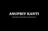Anupriy Kanti - Content Strategy Portfolio_August 2016