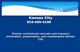 Concrete and Masonry Restoration  Kansas City 816-500-4198