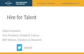 Hire for Talent - Obed Louissaint
