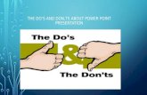 Sanele dinkie mabaso the do’s and don,ts about power point presentation