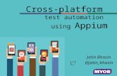 Cross platform test automation using Appium