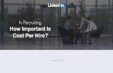 In Recruiting, How Important Is Cost Per Hire? [webcast]