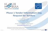 HNSciCloud Info Day, 7 Sept 2016, Request for Tenders Presentation by Christophe Veys