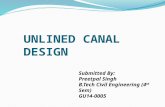Unlined Canal design
