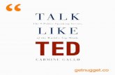 Talk like ted - Top 30 nuggets