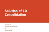 Solution of One Dimentional  Consolidation
