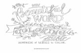 FREE "Beautiful Word" COLORING PAGES