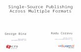 Single-Source Publishing Across Multiple Formats with George Bina and Radu Coravu
