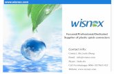 WISNEX Quick Connectors Catalogue