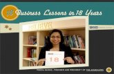 18 Business Lessons in 18 Years