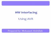 Hardware interfacing basics using AVR