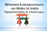 FTAPCCI Presentation Deck on Make In India  Women Enterpreneur by usha